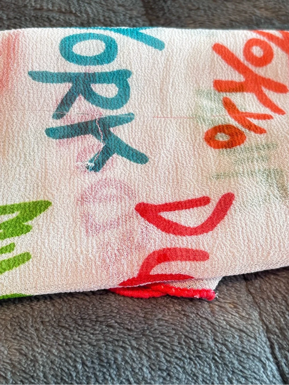 Vintage Esprit Semi Sheer Scarf